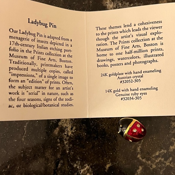 Lady Bug Pin - Picture 5 of 7